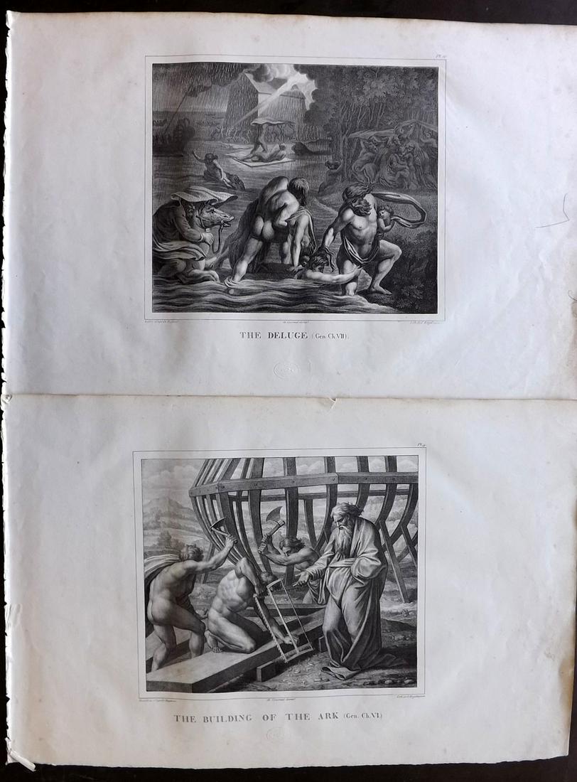 Raphael Vatican Lodges 1825 Pair of Large Folio Prints (1 of 2)