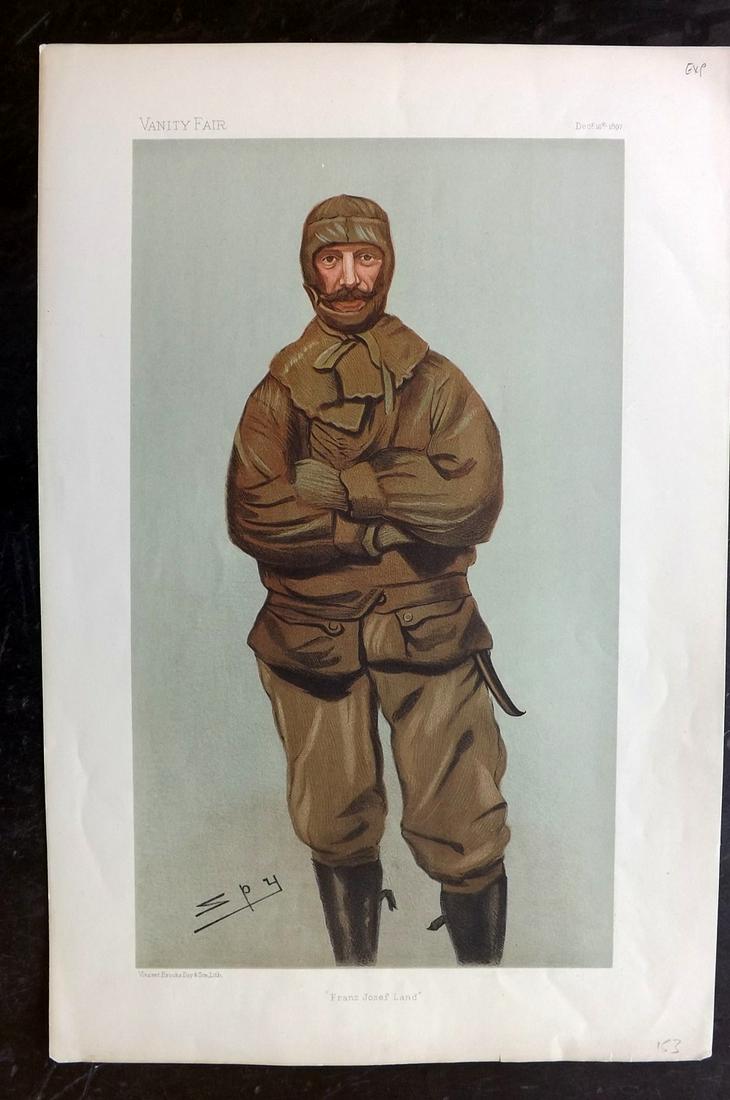 Vanity Fair Print 1897 Fred George Jackson Explorer (1 of 1)