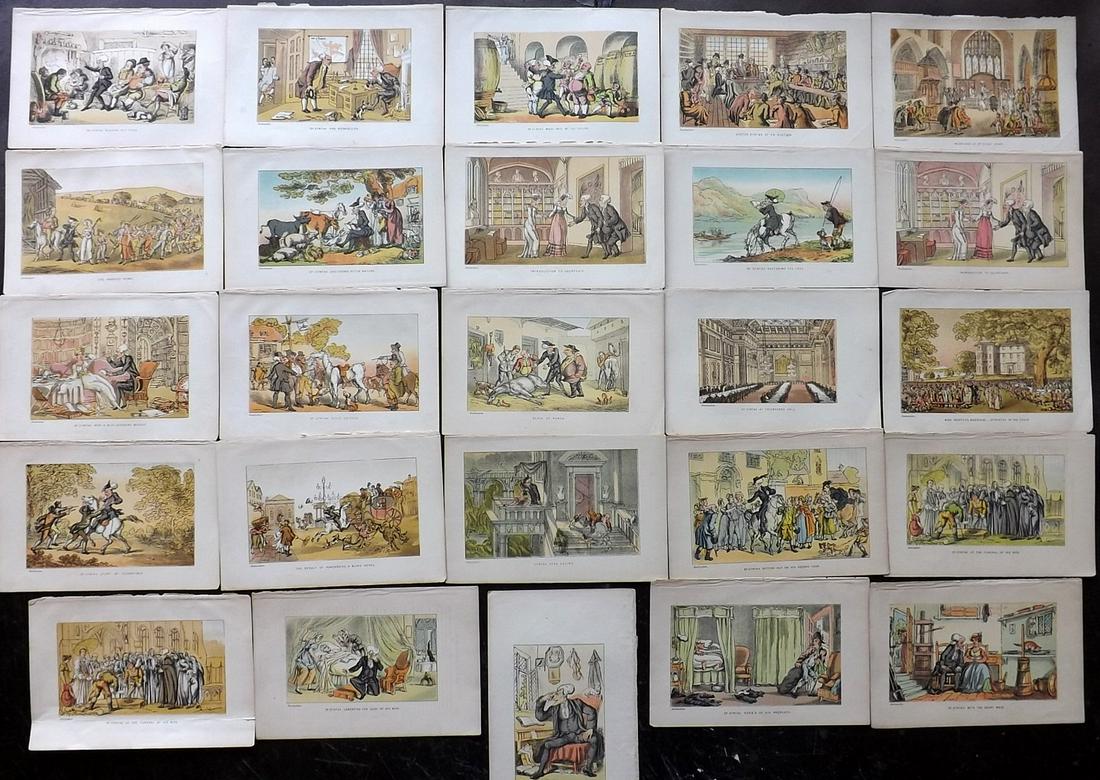 Rowlandson Dr. Syntax 1870 Lot of 25 Prints (1 of 2)