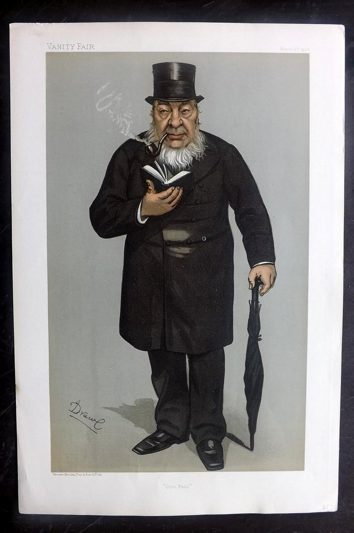 Vanity Fair Print 1900 Paul Kruger, South Africa (1 of 1)