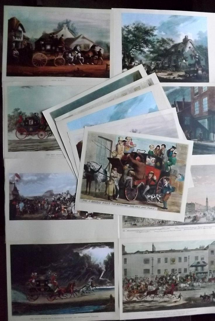 Coaching 1966 Lot of 14 Large REPRODUCTION Prints (1 of 2)