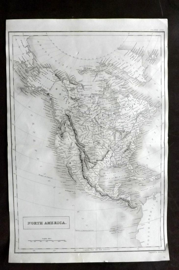 Encyclo. Britannica C1830 Map North America.USA Canada (1 of 2)