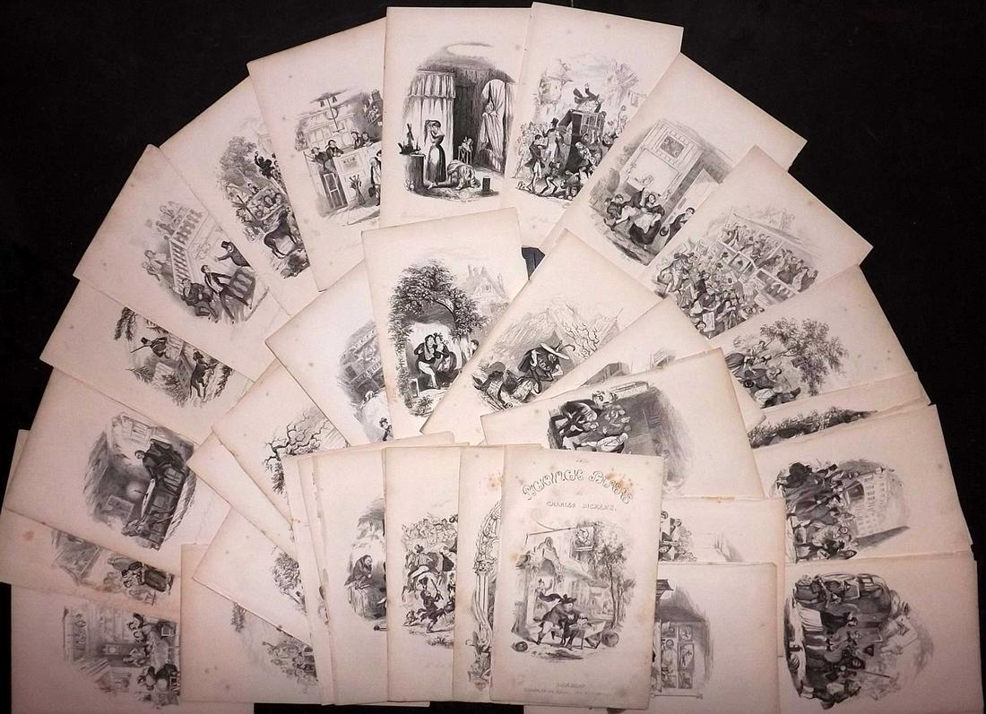 Phiz - 1838 Lot 39 Illustrations from Charles Dickens (1 of 2)