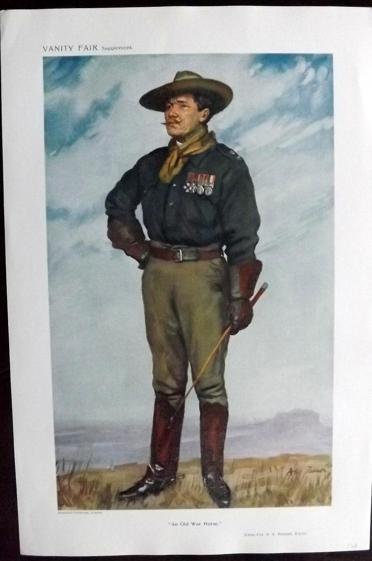 Vanity Fair Print 1911 Col Driscoll. Boy Scouts: Chromolithograph Published 1869-1914, London for "Vanity Fair" Paper Size: 15 x 10 inch (38 x 25cm) Good Condition