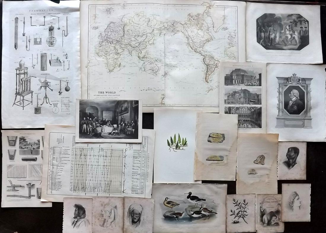 Mixed Prints 18th-19th Cent. Lot of 18 (1 of 4)