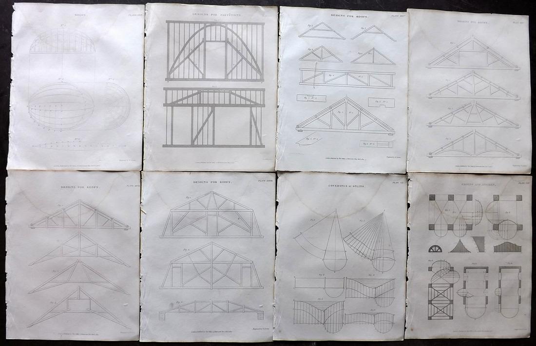 Nicholson, Peter 1826 Lot 8 Building/Architecture Print (1 of 2)