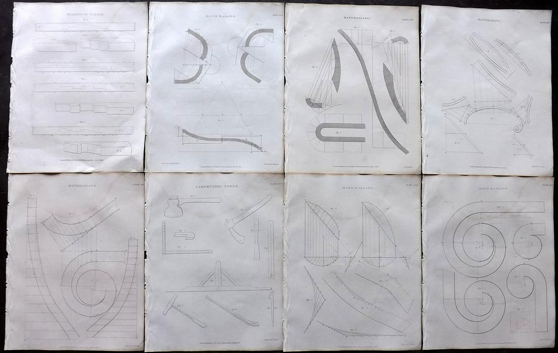 Nicholson, Peter 1826 Lot 8 Building/Architecture Print (1 of 2)