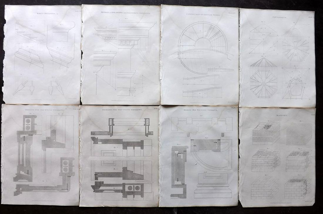 Nicholson, Peter 1826 Lot 8 Building/Architecture Print (1 of 2)