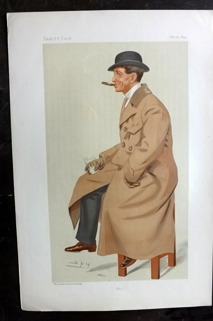 Vanity Fair Print 1895 Phil May, Artist (1 of 1)