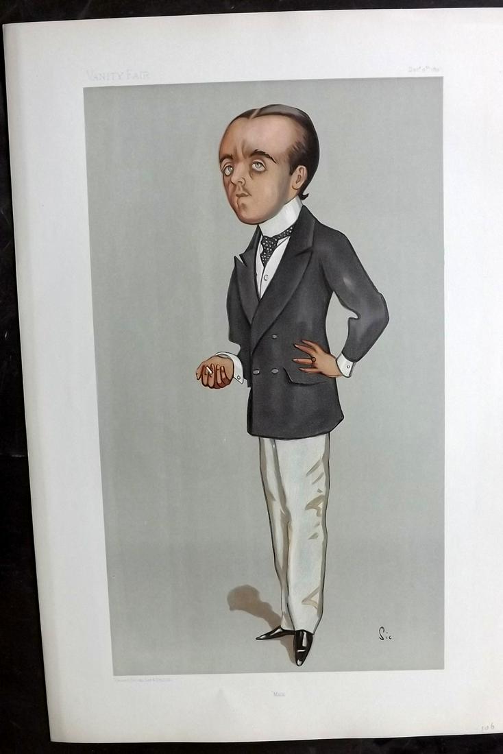 Vanity Fair Print 1897 Max Beerbohm, Artist (1 of 1)