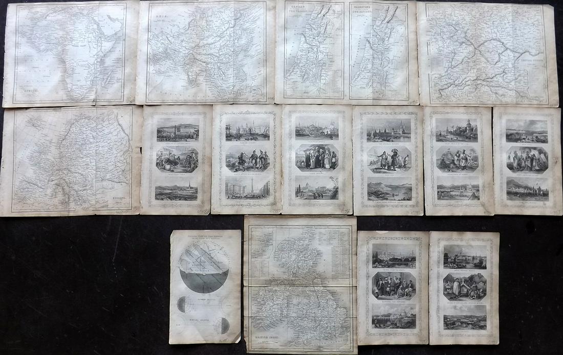 Goldsmith, J. 1852 Lot of 15 Maps and Prints (1 of 7)