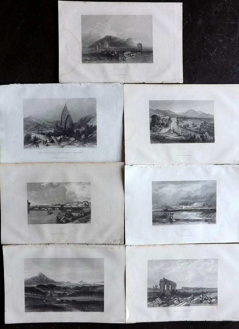 Fullarton (Pub) 1856 Lot of 7 Steel Engraved Views (1 of 2)