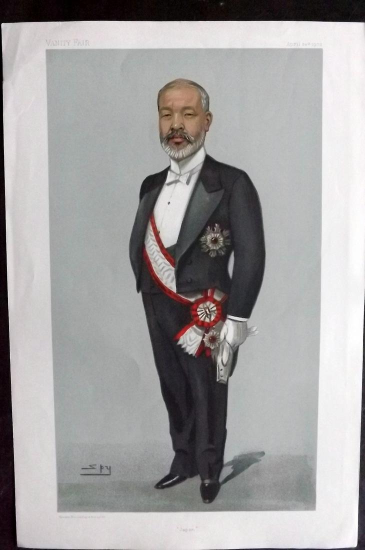 Vanity Fair Print 1902 Tadashu Hyashi, Japan (1 of 1)
