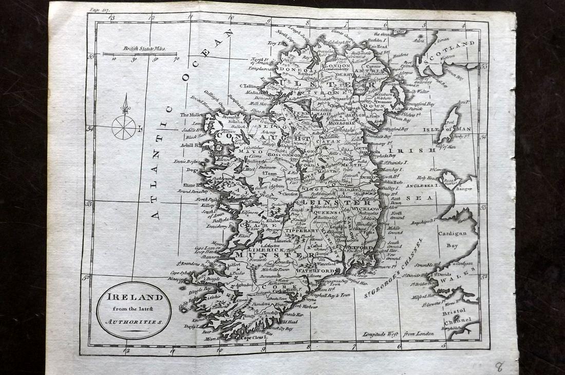 Guthrie, William 1790 Antique Map. Ireland (1 of 2)