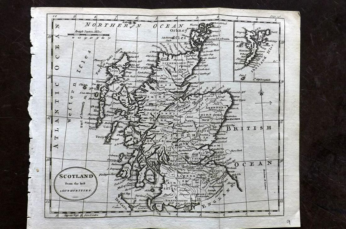 Guthrie, William 1790 Antique Map. Scotland (1 of 2)