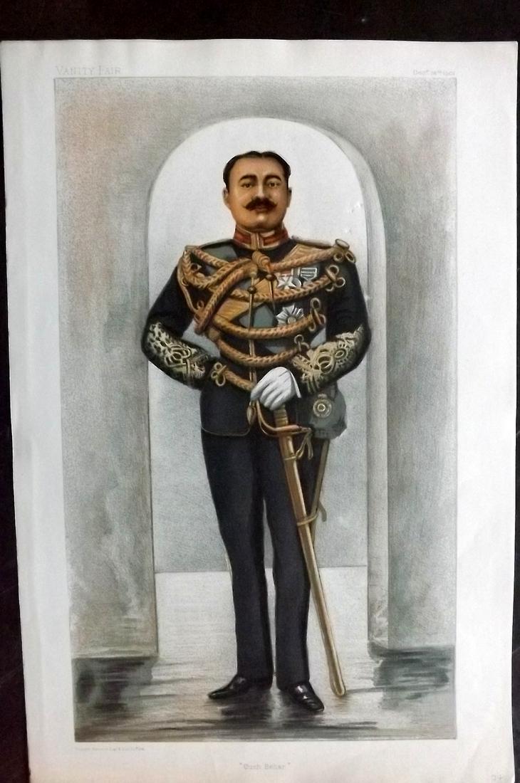 Vanity Fair Print 1901 Maharajah of Cuch Behar, India (1 of 1)