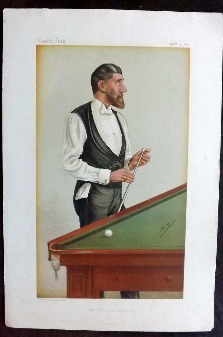 Vanity Fair Print 1905 John Roberts Jr, Billiards (1 of 1)
