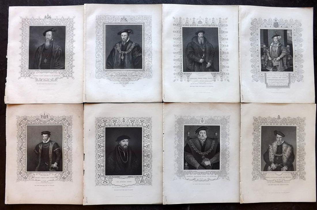 Gaspey, Thomas C1860 Lot of 8 British Portrait Prints (1 of 2)