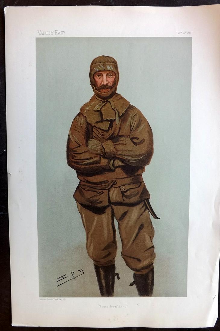 Vanity Fair Print 1897 Frederick G. Jackson, Explorer (1 of 1)