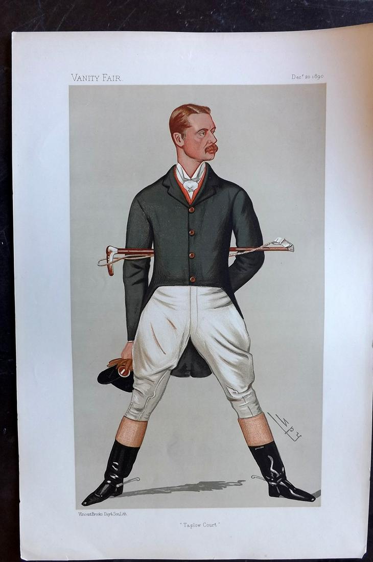 Vanity Fair Print 1890 William H. Grenfell, Sport Rider (1 of 1)