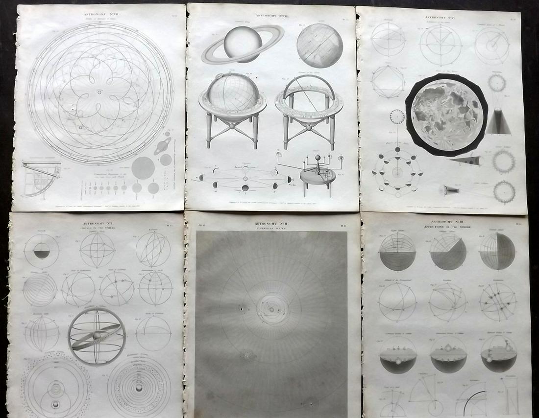 Crabb, George 1823 Lot of 6 Astronomy Prints (1 of 2)