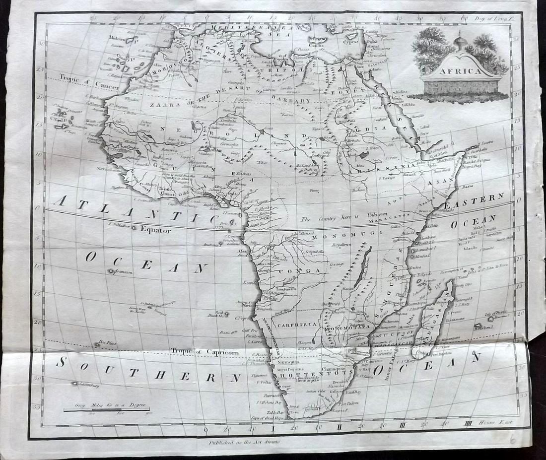 Lochhead (Pub) 1811 Rare Map. Africa (1 of 2)