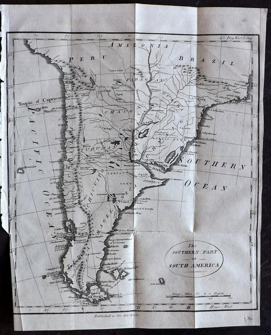 Lochhead (Pub) 1811 Rare Map. South America (1 of 2)
