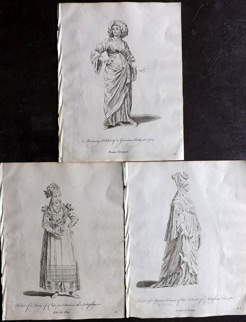 Jefferys, Thomas C1760 Lot of 3 Prints. Greece (1 of 2)