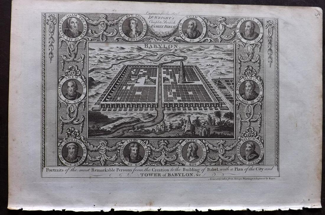 Wright, Paul 1782 Holy Land View. Babylon & Babel (1 of 2)
