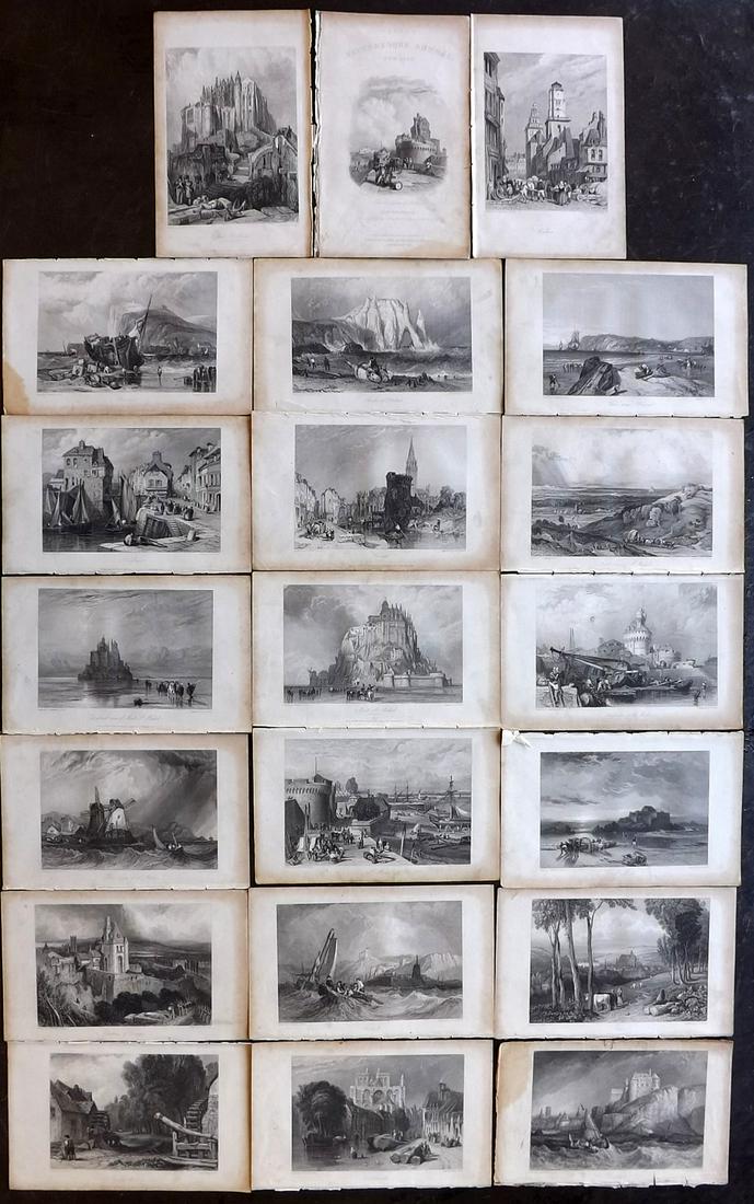 Stanfield, Clarkson 1834 Lot of 21 Views of France (1 of 7)