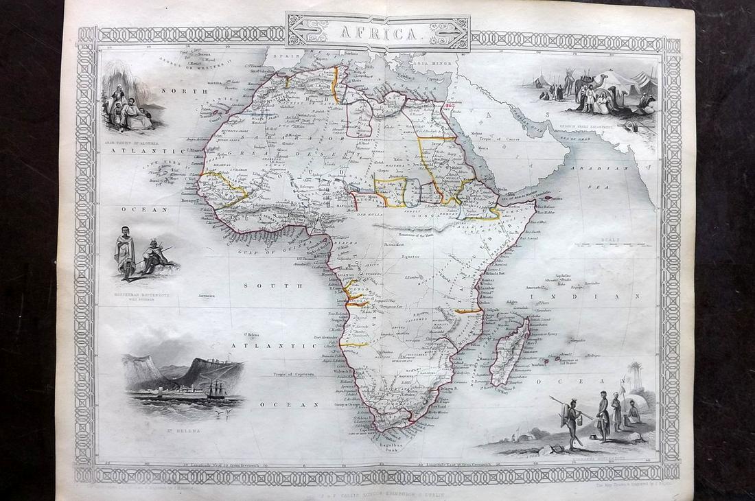 Tallis, John (Pub) 1852 Map. Africa (1 of 2)