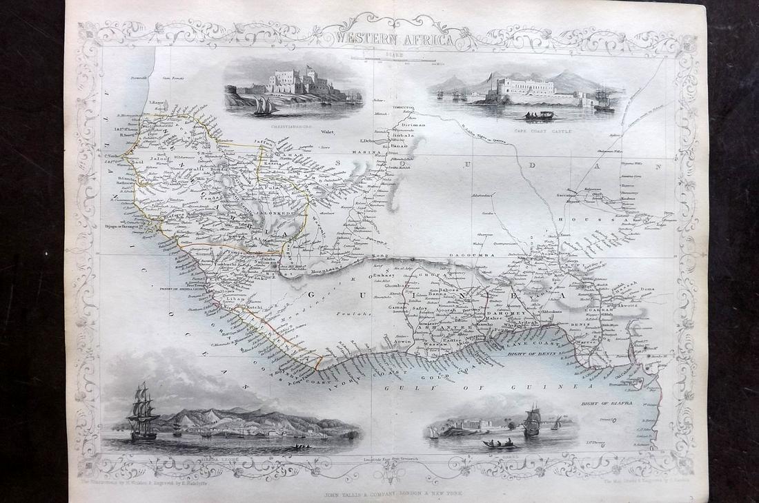 Tallis, John (Pub) 1852 Map. Western Africa (1 of 2)