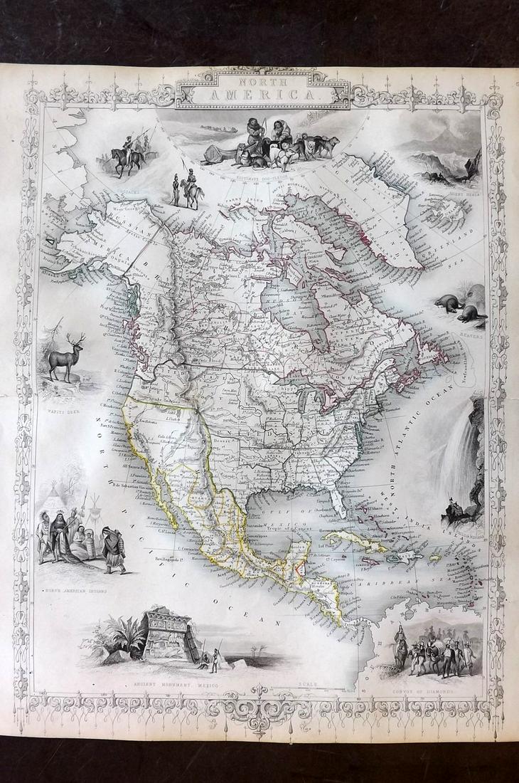 Tallis, John (Pub) 1852 Map. North America (1 of 2)