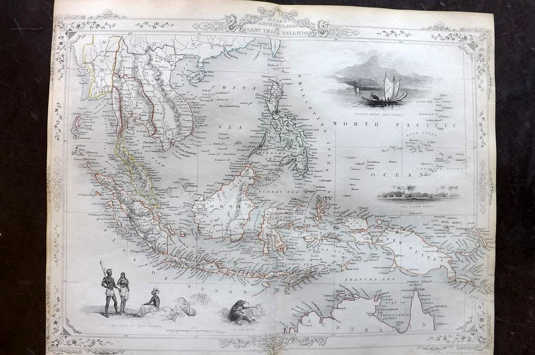 Tallis, John (Pub) 1852 Malay Archipelago. East Indies (1 of 2)