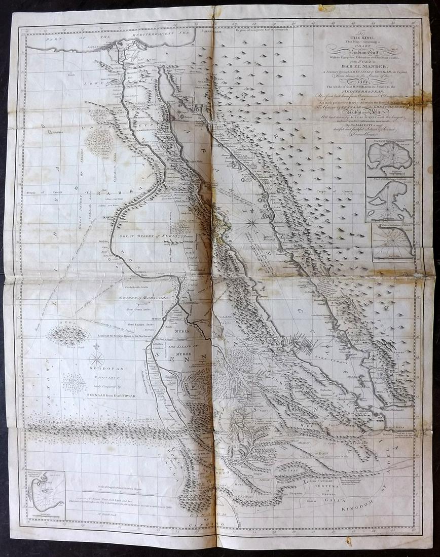 Bruce, James 1813 LG Map. Arabian Gulf (1 of 2)