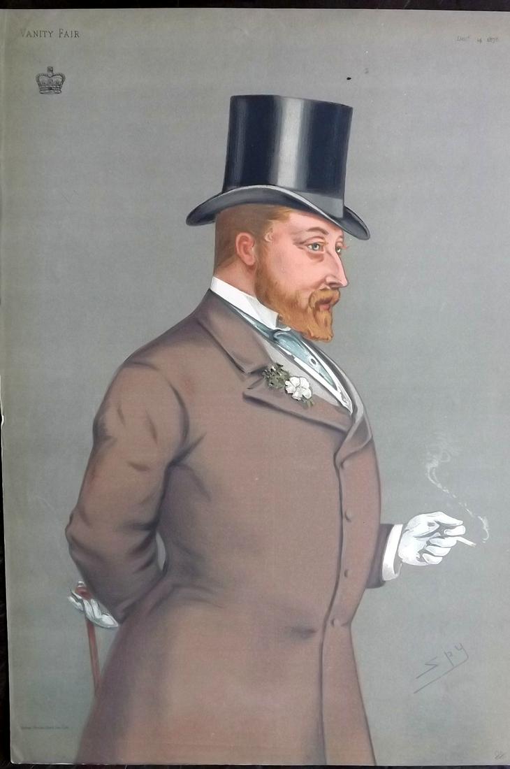 Vanity Fair Print 1878 King Edward VII, Royal (1 of 1)