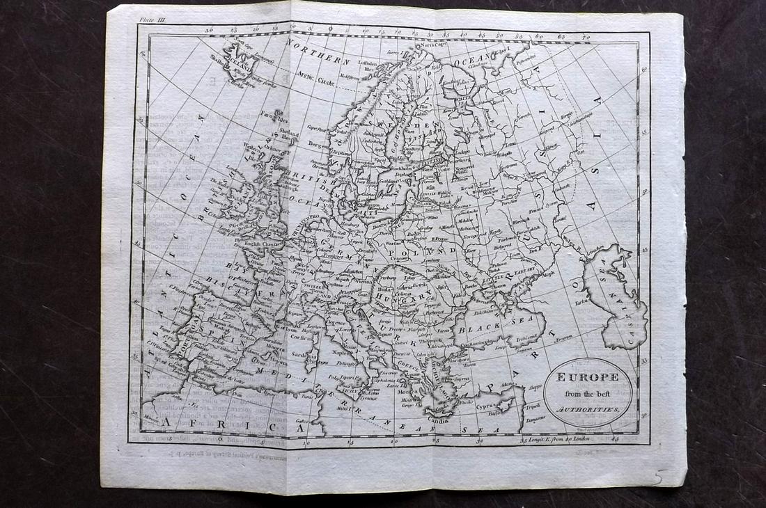 Guthrie, William 1798 Map. Europe Continent (1 of 2)