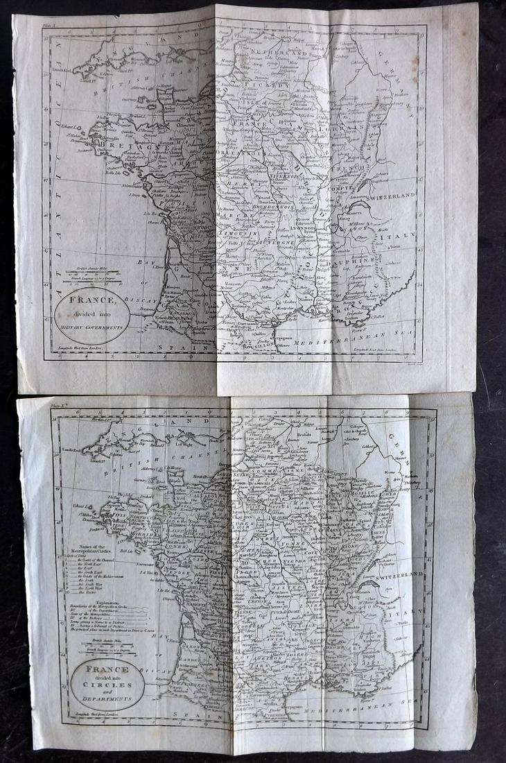 Guthrie, William 1798 Pair of Maps. France (1 of 2)