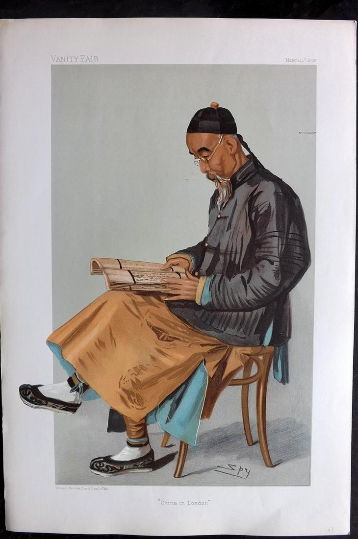 Vanity Fair Print 1903 Chang Ta-Jen, Oriental China (1 of 1)