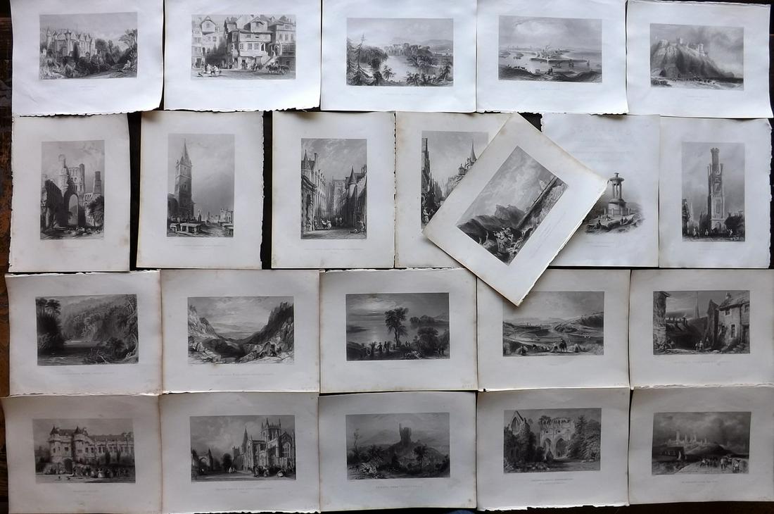 Scotland 1838 Lot 22 Steel Engraved Views from Beattie (1 of 8)