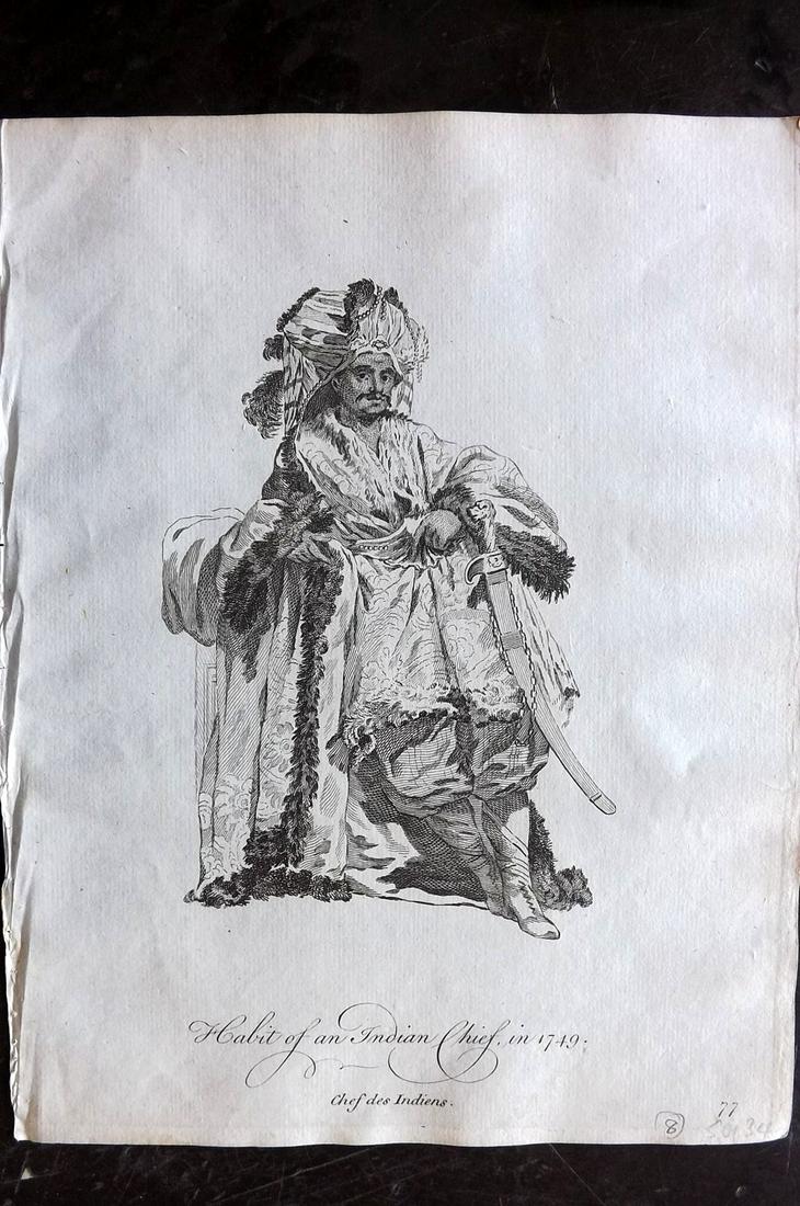 Jefferys, Thomas C1760 Costume Prints. India (1 of 2)