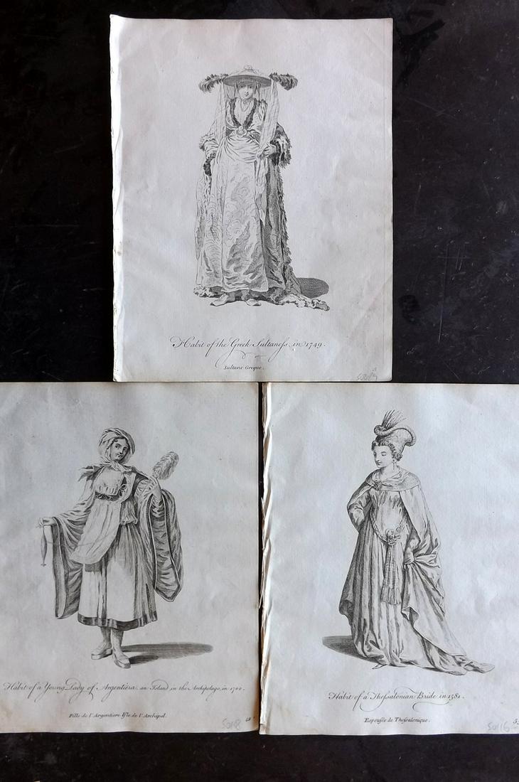 Jefferys, Thomas C1760 Lot of 3 Prints. Greece (1 of 2)