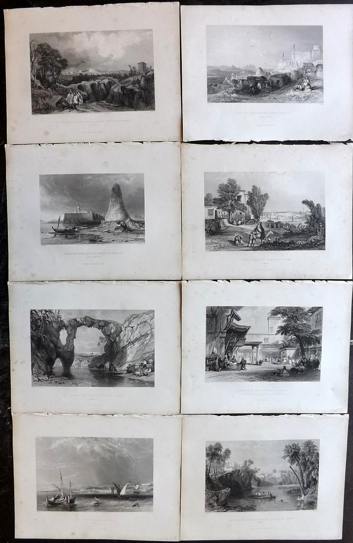 Wright, George 1840 Lot of 8 Prints. Algeria & Tunisia (1 of 2)