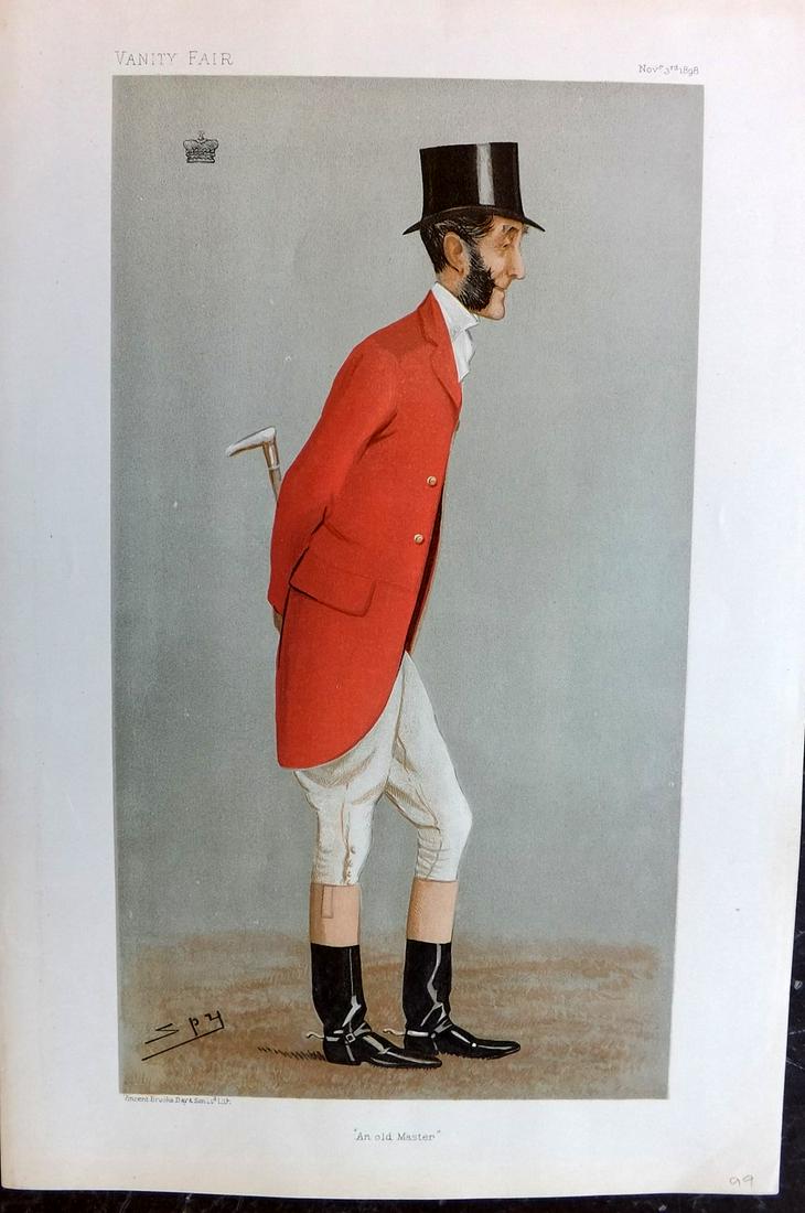 Vanity Fair Print 1898 Viscount Portman, Fox Hunter (1 of 1)