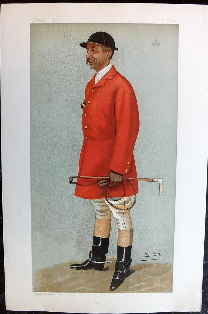 Vanity Fair Print 1899 Viscount Galway, Fox Hunter (1 of 1)