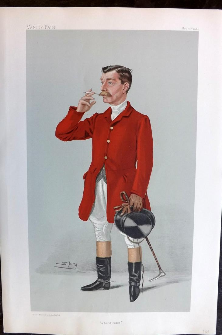 Vanity Fair Print 1904 Arthur James, Fox Hunter (1 of 1)