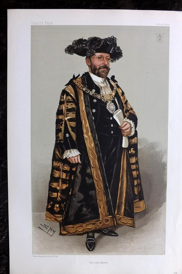 Vanity Fair Print 1902 Joseph Dimsdale, Lord Mayor (1 of 1)