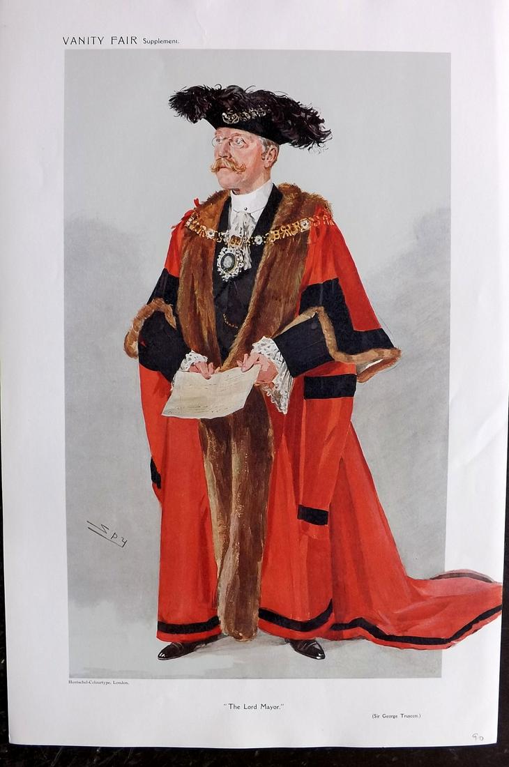 Vanity Fair Print 1908 George Truscott, Lord Mayor (1 of 1)
