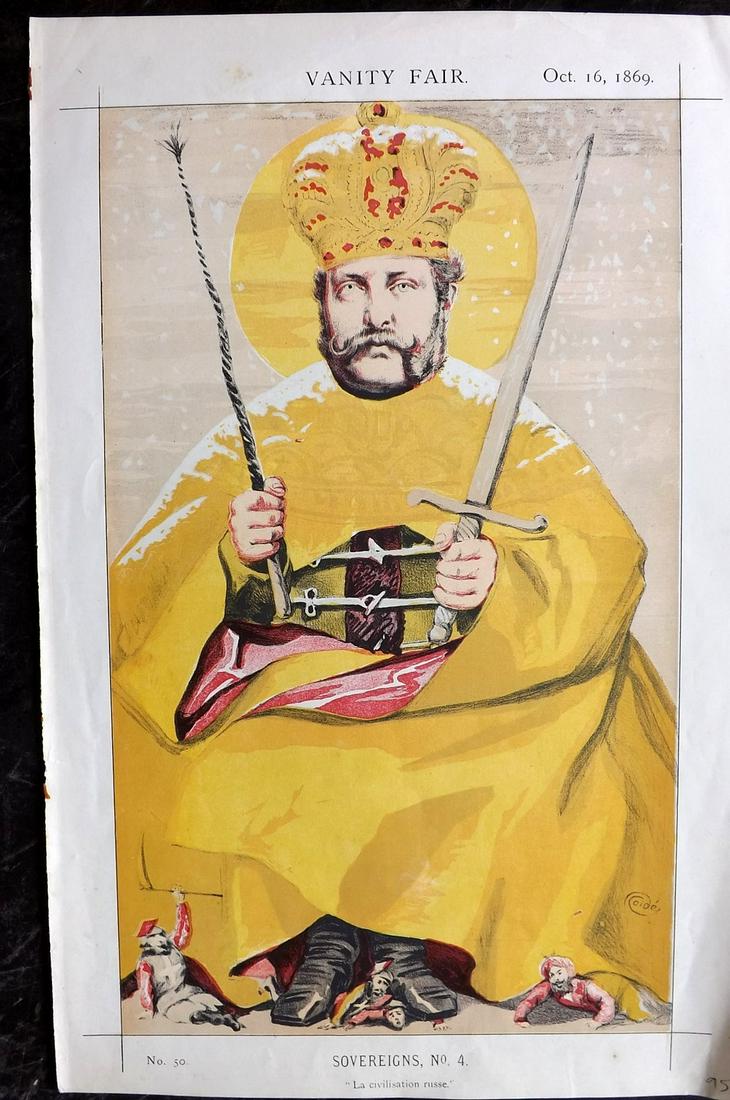 Vanity Fair Print 1869 Alexander II of Russia (1 of 1)
