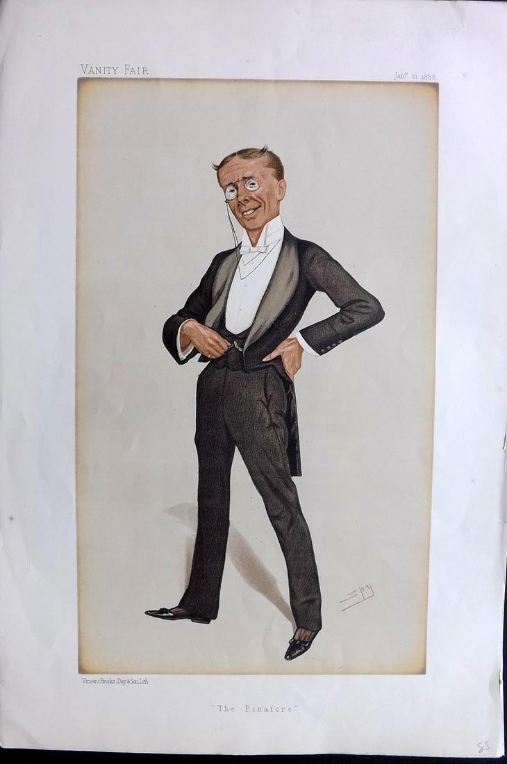 Vanity Fair Print 1888 George Grossmith, D'Oylye Carte (1 of 1)